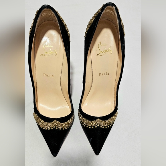 Bengali 120 Christian Louboutin Velvet Pony Leopard - Picture 4 of 11